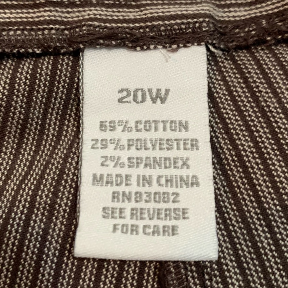 Dress Barn Stripe Capris Pants 20W - Picture 5 of 5
